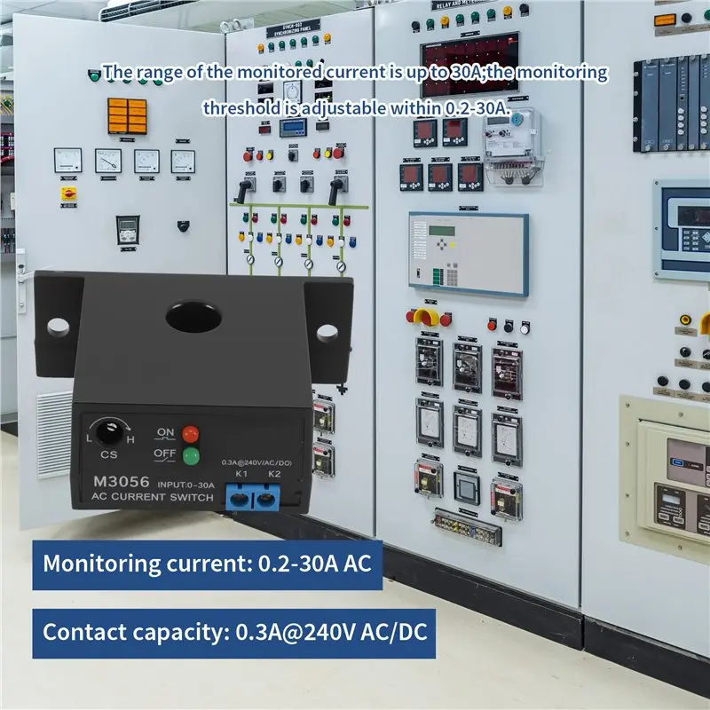 Superior Current Sensing Switch Induction Relay AC Linkage Device Plc Signal Over Limit Closed AC 0.2-30A
