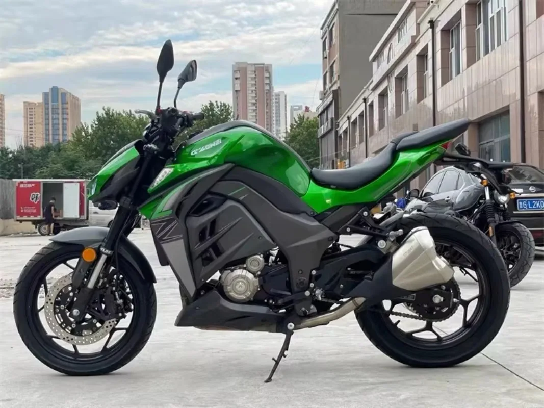 Motorbike Balap Kawasaki N19Z1000 Gaya Baru 2025, Enam Percepatan, Pendingin Cair, 400cc, 72V, Performa Tinggi