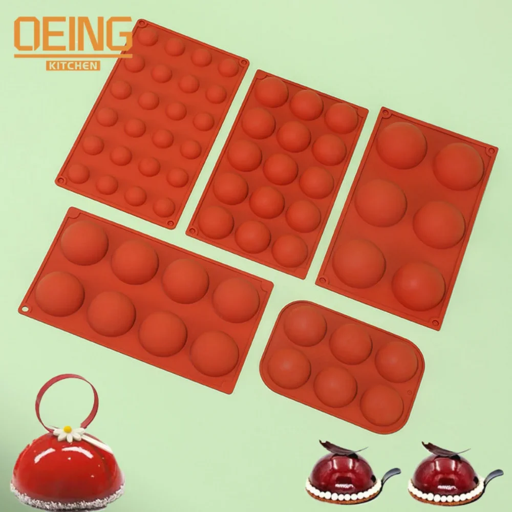 3D Ball Round Half Sphere Silicone Molds for DIY Baking Pudding Mousse Chocolate Cake Mold Kitchen Accessories Tools