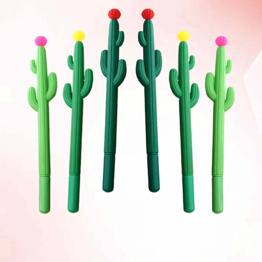 

Набор из 10 ярких ручек-кактусов: идеально подходят для детей, для письма, школьных проектов, заметок, веселых занятий, канцелярские товары, случайные цвета