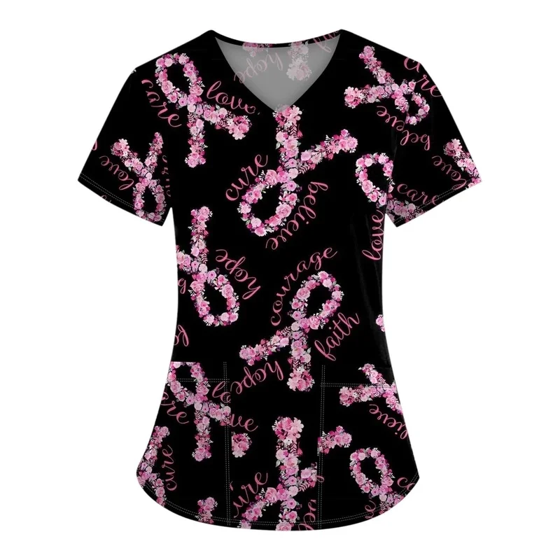 Women's post-operative recoveryTShirt Special for post-mastectomyVShort-sleeved top with a breathable medical-style design