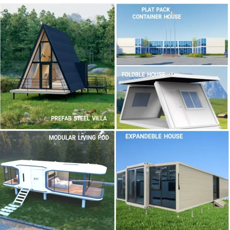 منزل مثلث صغير، منزل حاوية علوي جاهز، 2 غرفة نوم، منزل جاهز، منازل معيارية، بناء خشبي #6