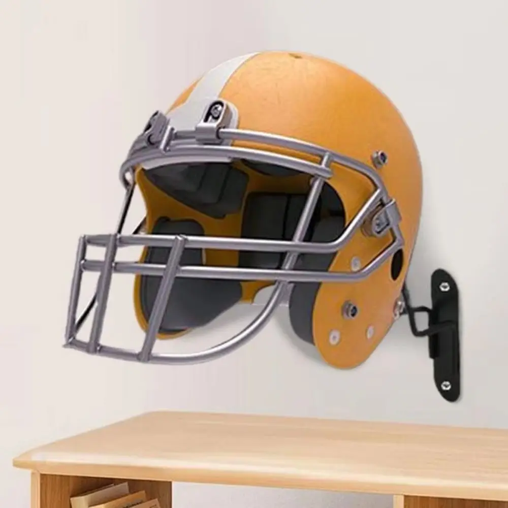 

Metal Hanger Wall Helmet Storage Rack Durable Sturdy Helmet Display Stand Strong Load-bearing Space Saving Helmet Display Holder