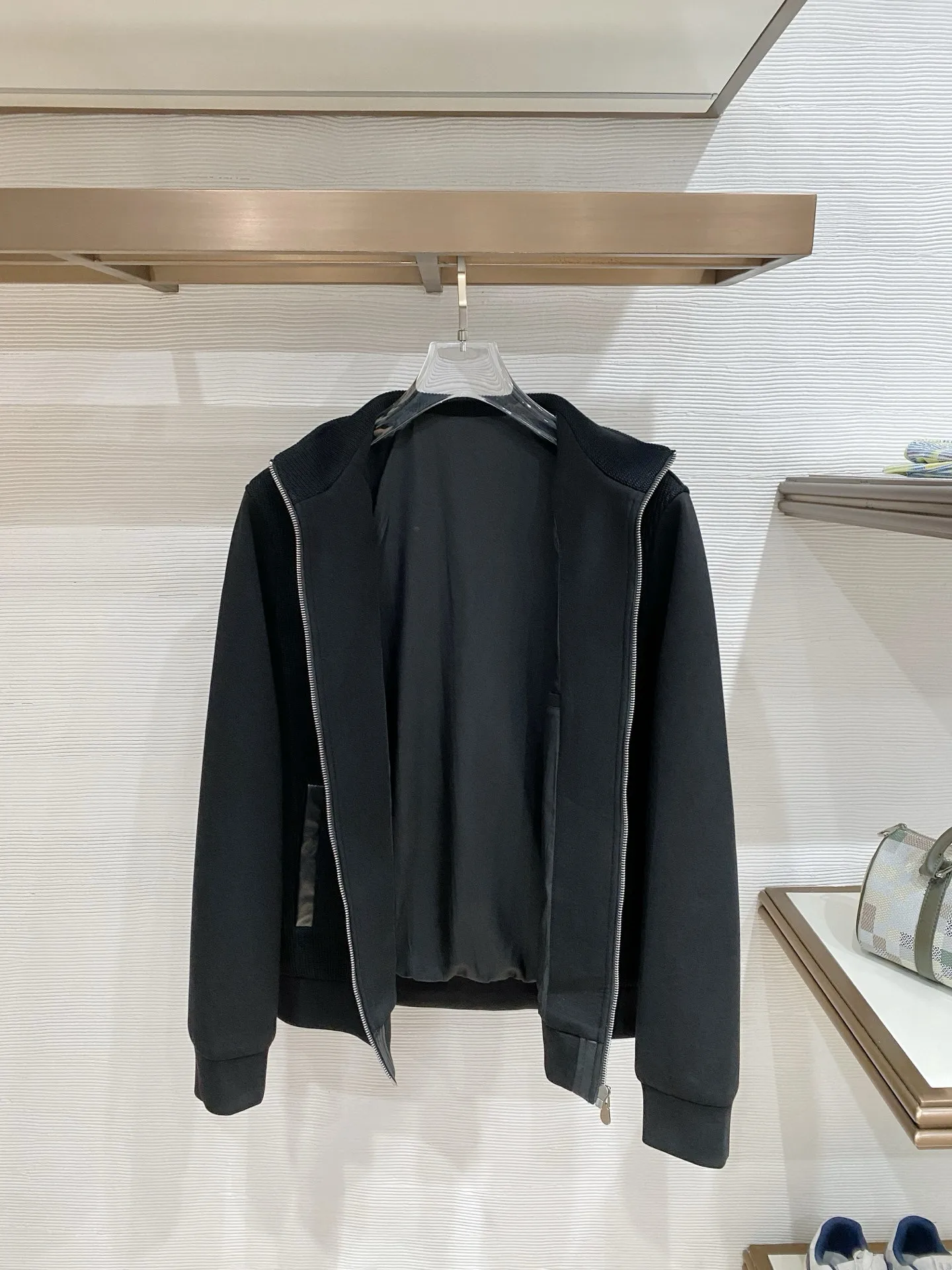 BC old money style early autumn business stand-up collar top jacket men's casual versatile jacket