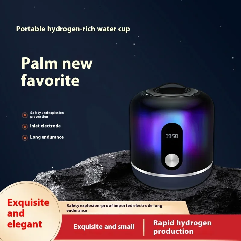 2025 new wholesale hot sale hydrogen rich bottle base 5000PPB portable sports and outdoor with LED display