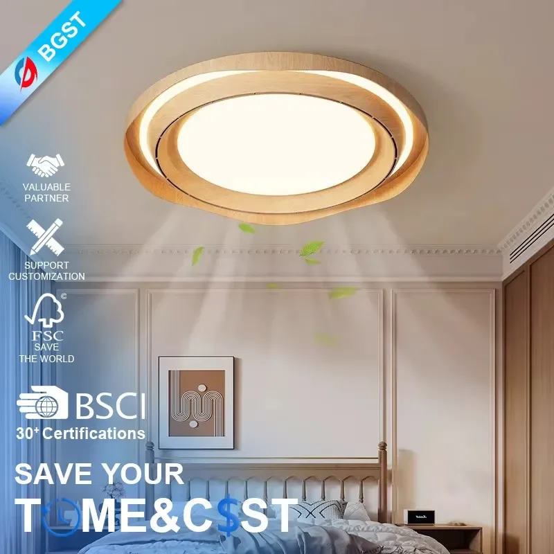 New Full Spectrum Eye Protection Leafless Ceiling Fan With Light Ceiling Light Living Room Smart Ceiling Fan With Light