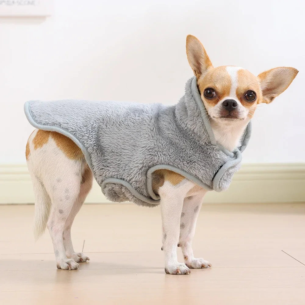 Wendejacke für große Hunde, warmer Fleece-Wintermantel, verstellbar, Stehkragen, Haustierweste, Hunde- und Katzenkleidung für Labrador Golden Retriever – Detail 6