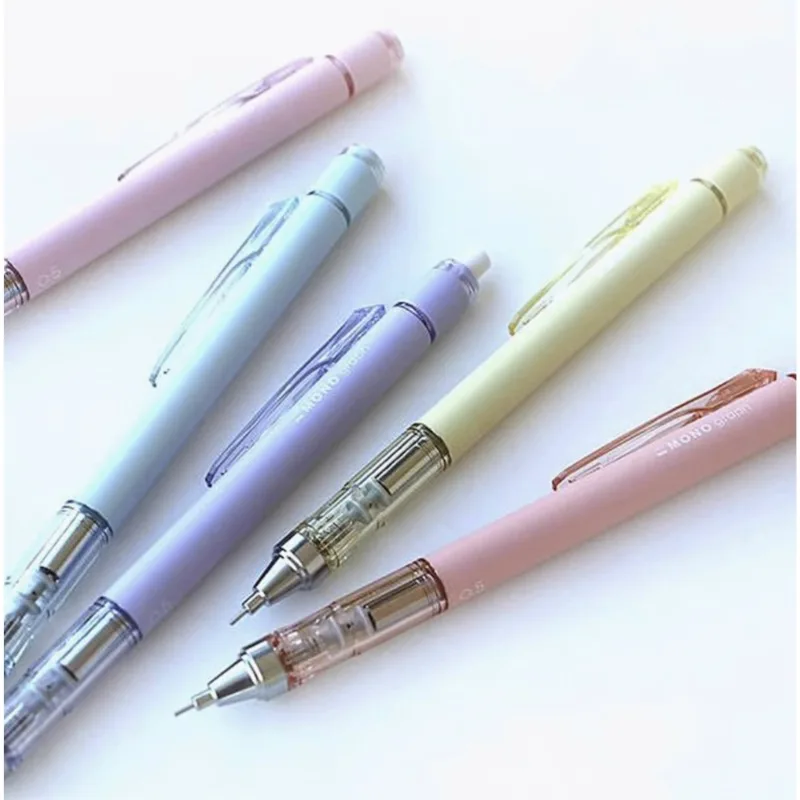 Matita meccanica Tombow Mono Graph da 0,5 mm Giappone Macaron affumicato Cancelleria per studenti limitata Gomma retrattile CuteChoolSupplies