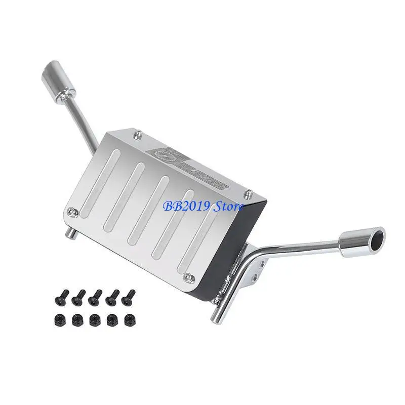 1/10 RC 크롤러 트럭 K5 용 탱크 배기관 용 Q0KB 금속 연료 꼬리 TR