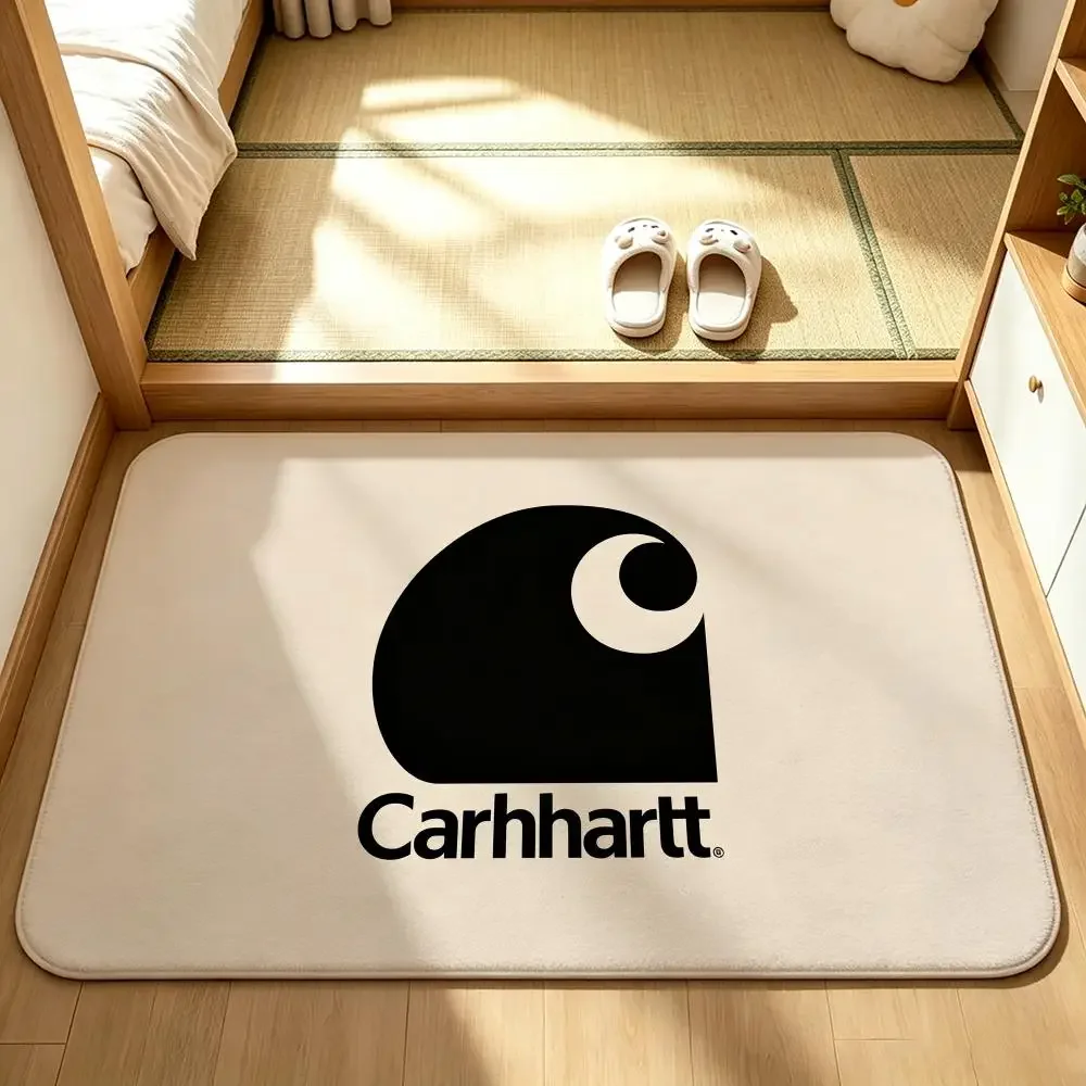 Brand-CarharttS Floor Mat Bedroom Carpet, Bathroom Foot Mat, Doormat, Non-Slip Absorbent Multi-Use