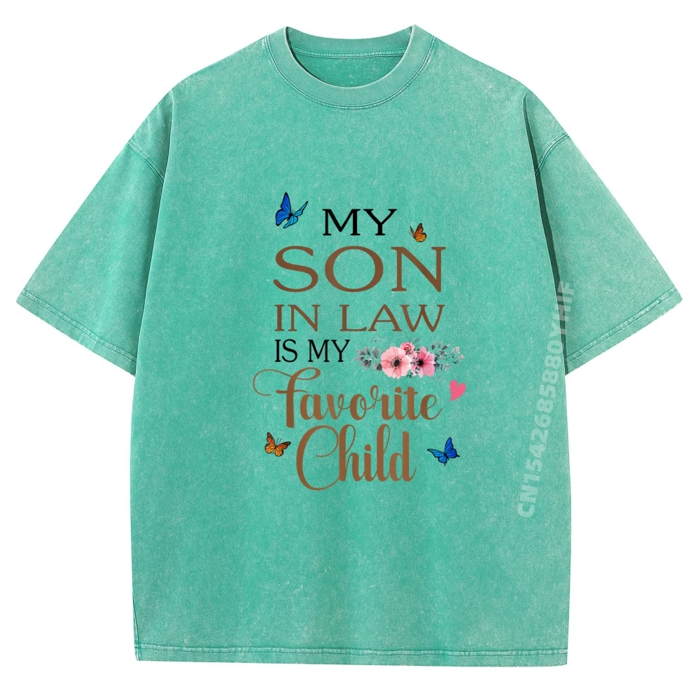 ابنتي في القانون هو طفلي المفضل أمي الرجال الجرافيك تيز الشتاء الفاخرة مصمم رجالي الترفيه غسلها تي شيرت المهوس #2