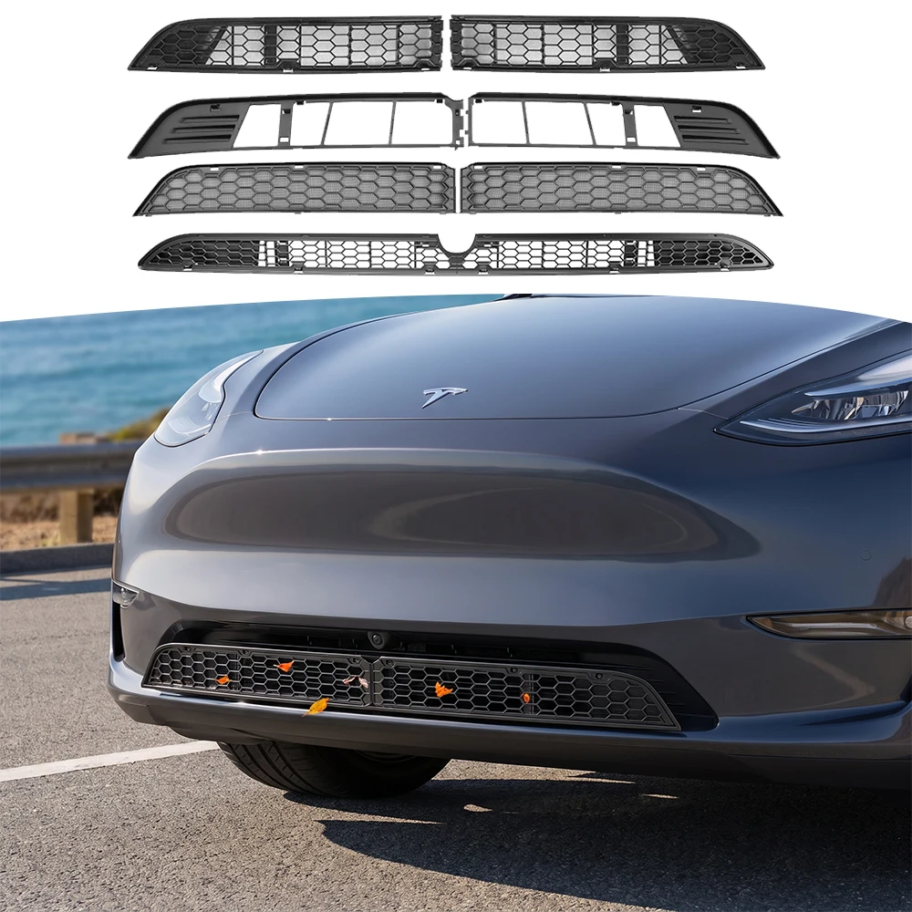 For Tesla Model 3 2026 Highland Model YL Y Juniper Launch Lower Bumper Anti Insect Net Inner Vent Grille Cover Insect-proof