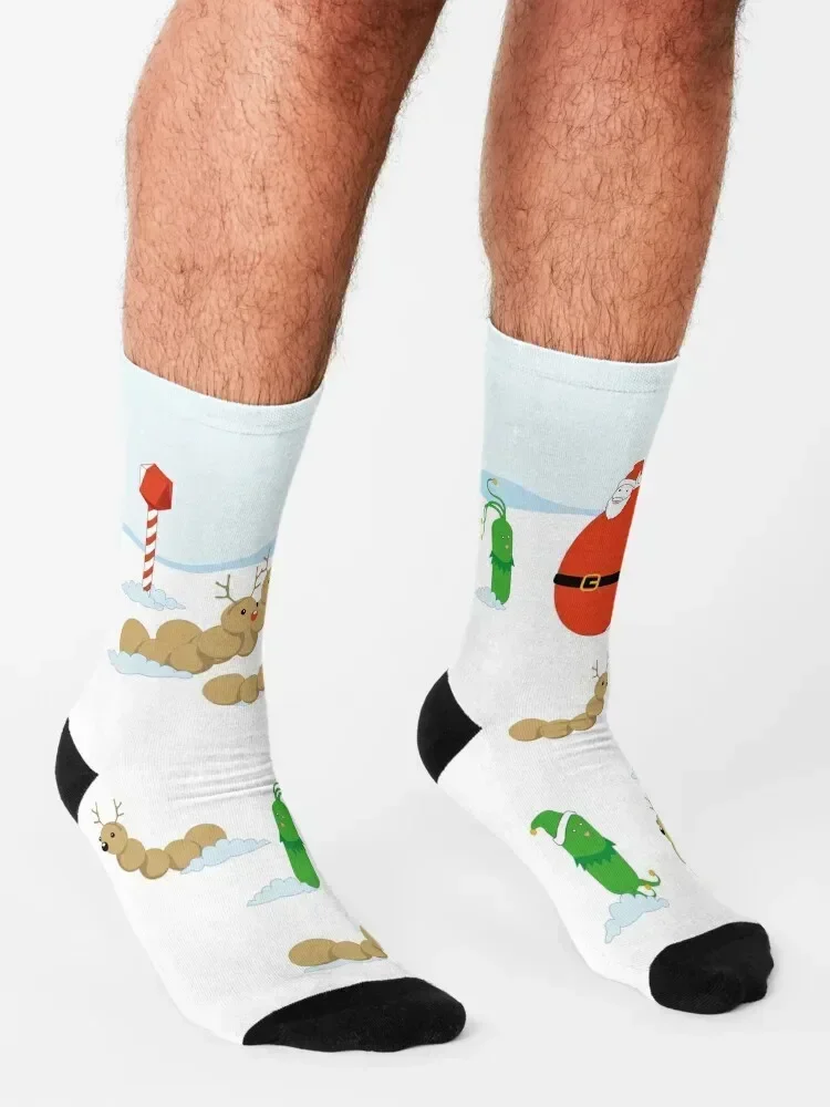 Merry-crobial Holiday Greetings Socks valentine gift ideas cycling Children's football Socks For Women Men's