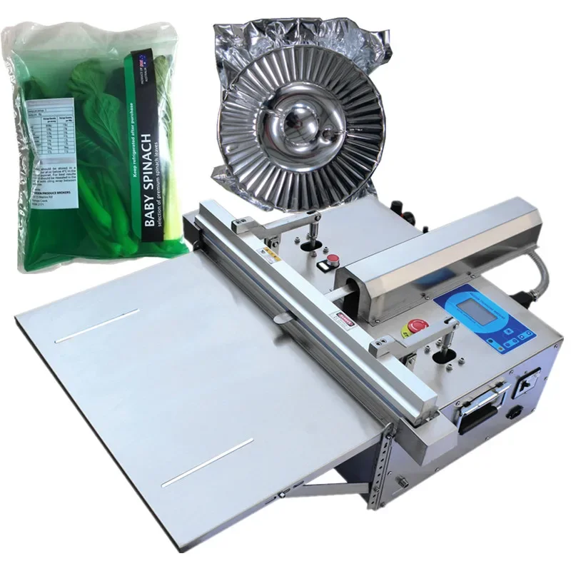 

desktop external pump smart vacuum sealer aluminium foil bag table type vacuum packing machine made in China with Flush