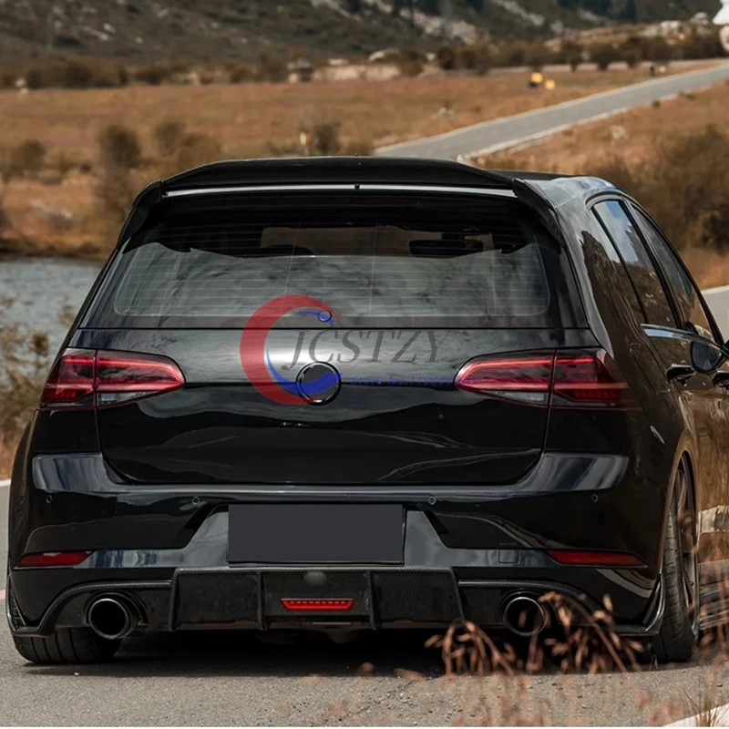For Volkswagen Aspec Ppv400 Golf 7 MK7 7.5  2014-2019 ABS Plastic Rear Spoiler Wing Trunk Lid Cover Car Styling