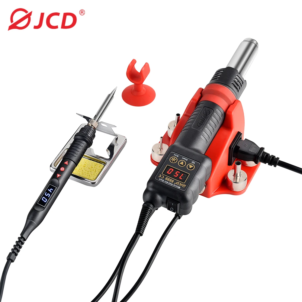 

JCD 8899 Hot Air Gun LCD Display Shrinkage Welding Station Portable 750W Adjustable Temperature Hot Air Gun BGA Welding Tool