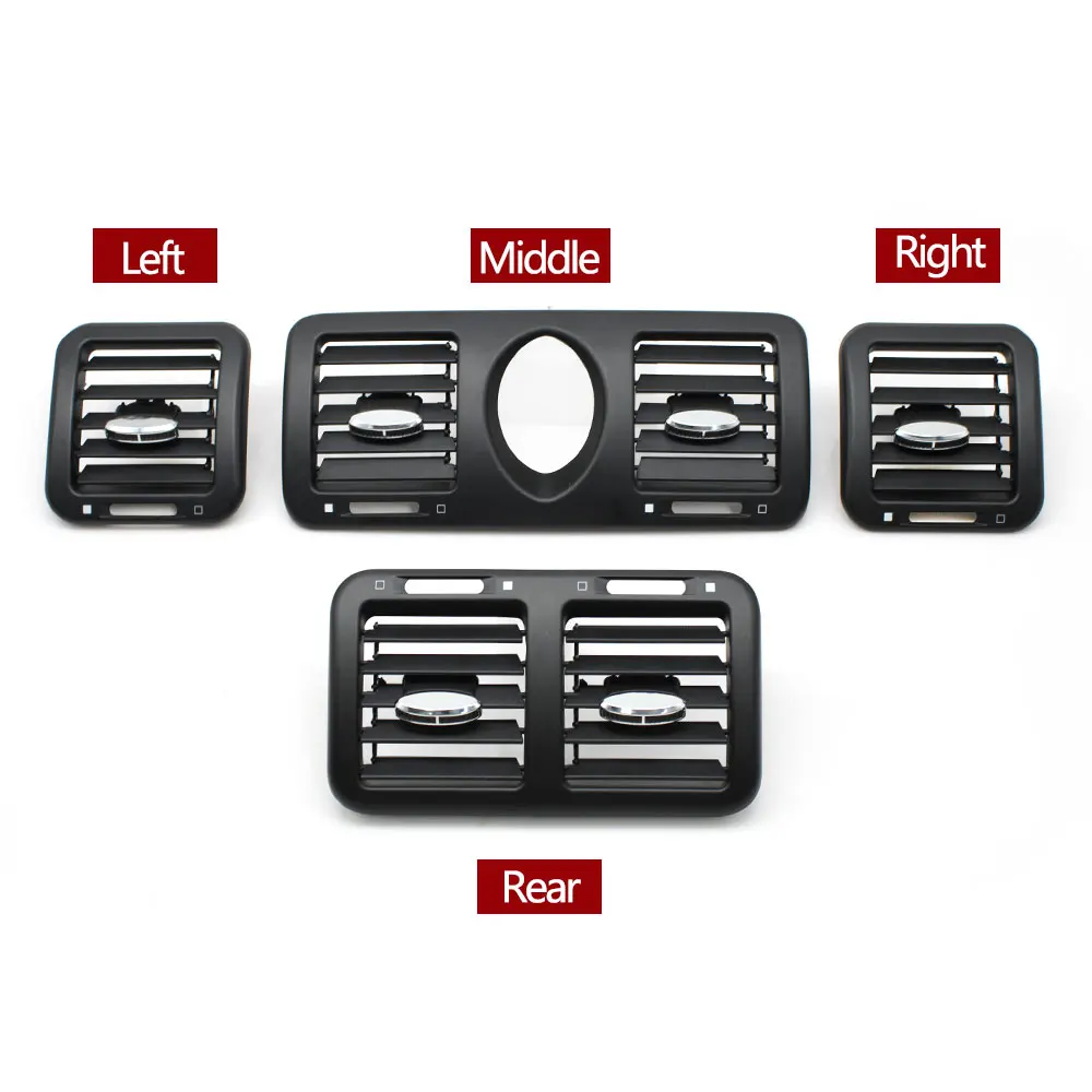 سيارة الجبهة الخلفية لوحة القيادة تنفيس الهواء المنزلق التيار المتناوب تنفيس مصبغة منفذ غطاء لوحة لمازيراتي كواتروبورتي M139 2004-2012 66526500 #2