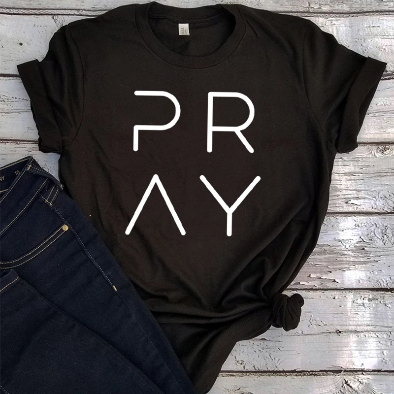 Pray Shirt Christian Pray Shirts Religious Shirt Gift Pray Tees Prayer Aesthetic Clothes Christian Women Shirts