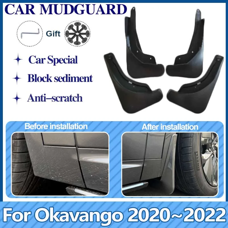 

For Geely Okavango 2020~2022 Haoyue VX11 Car Mudguards Mudflaps Anti-splash Mud Flap Splash Guard Front Rear Fender Accessories