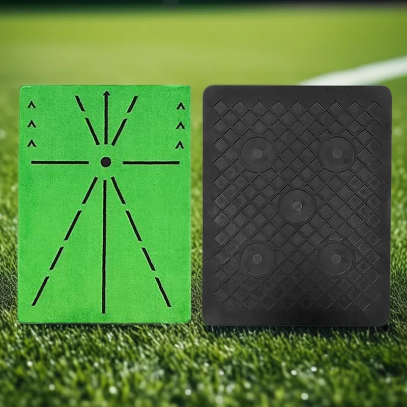 Golf Hitting Mats, Golf Practice Mat Indoor Outdoor for Swing Path Feedback, 4PCS Replaceable Golf Training Mats with No-Slip