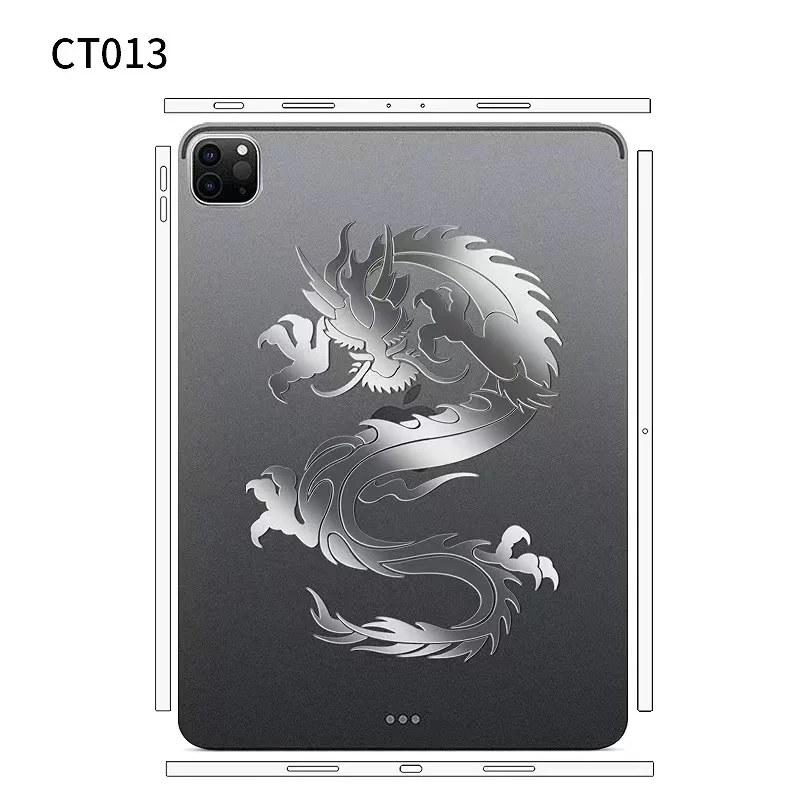 Clear Matte Dragon Film for iPad Pro 2021 2020 2018 12.9 11 Air 4 Mini 6 Case Back Cover Decal Skin Protector Sticker