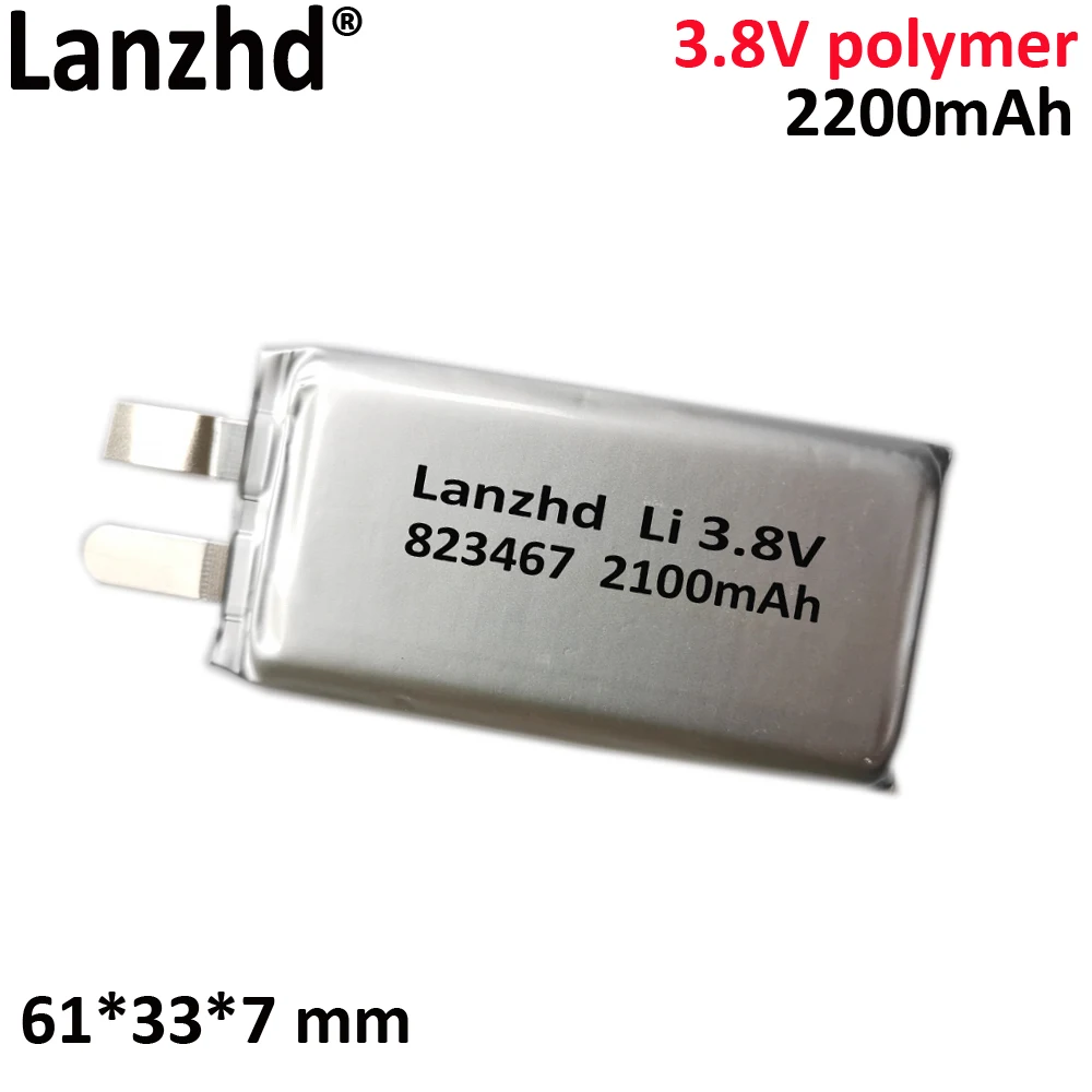 3.7V high rate polymer lithium Suitable for Mini 3, 3 Pro Cell flight battery drone power cell 823467 2100mAh 67*348*8.2mm