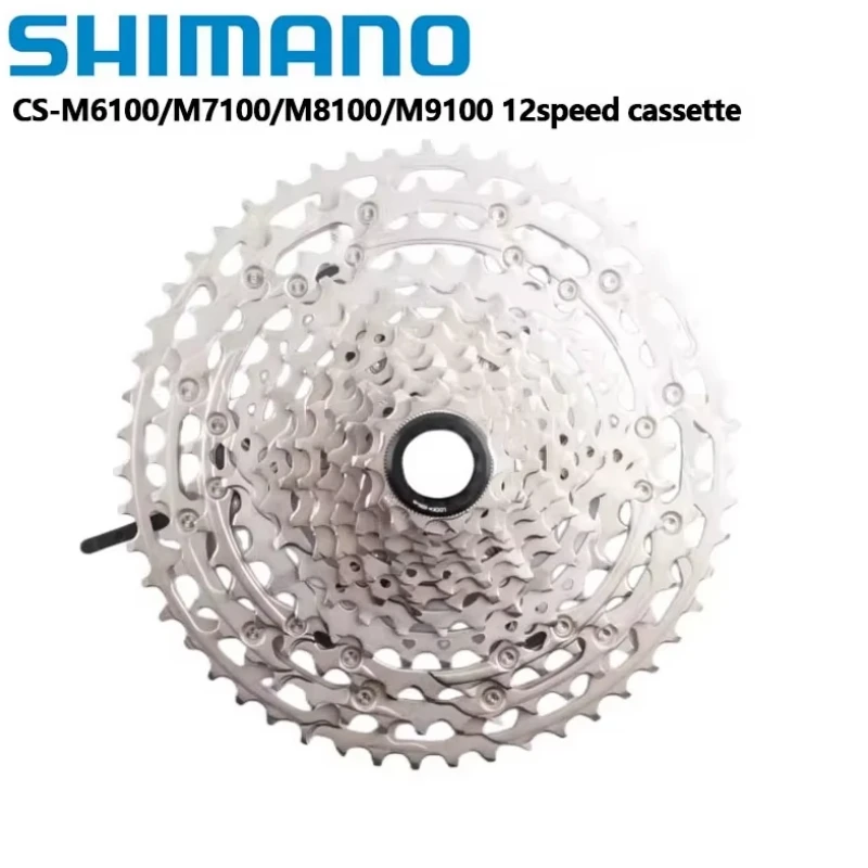 Shimano XT M8200 M8100 SLX M7100 DEORE M6100 XTR M9100 Cassette 12-speed Freewheel Cog For MTB 12 Speed 10-51T 10-45T Cassette