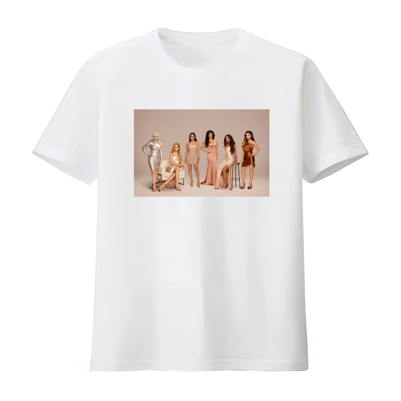 Real Housewives of New Jersey S11 Cast Pic T-Shirt Summer Casual Cotton Tee Oversized Streetwear Tops Vintage Graphic Print