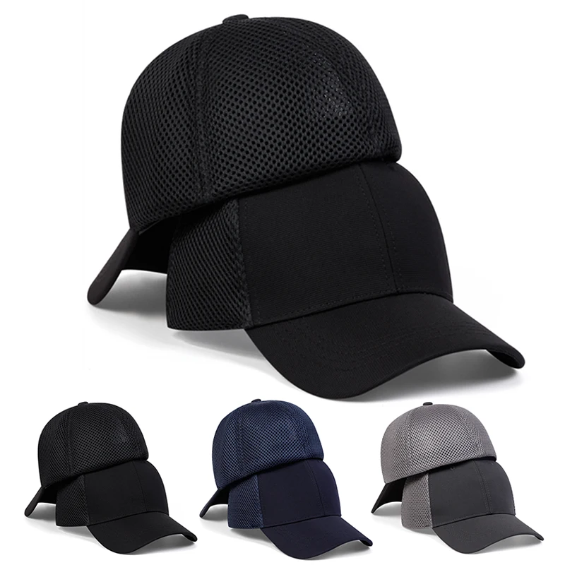 Summer Breathable Stretch Hats Fitted Solid Color Baseball cap Outdoor sports golf Caps for Women Men Hip Hop Caps  Gorras