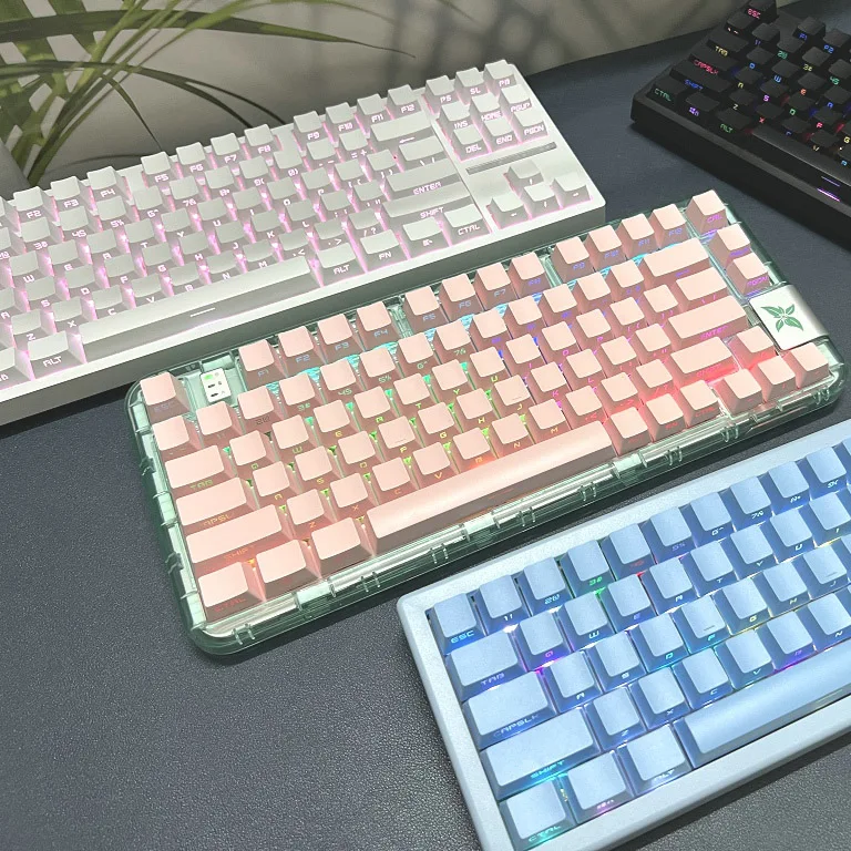 Teclas de ABS con perfil OEM, accesorio con grabado lateral, retroiluminado RGB, para teclado mecánico Cherry MX Switch, bricolaje personalizado,