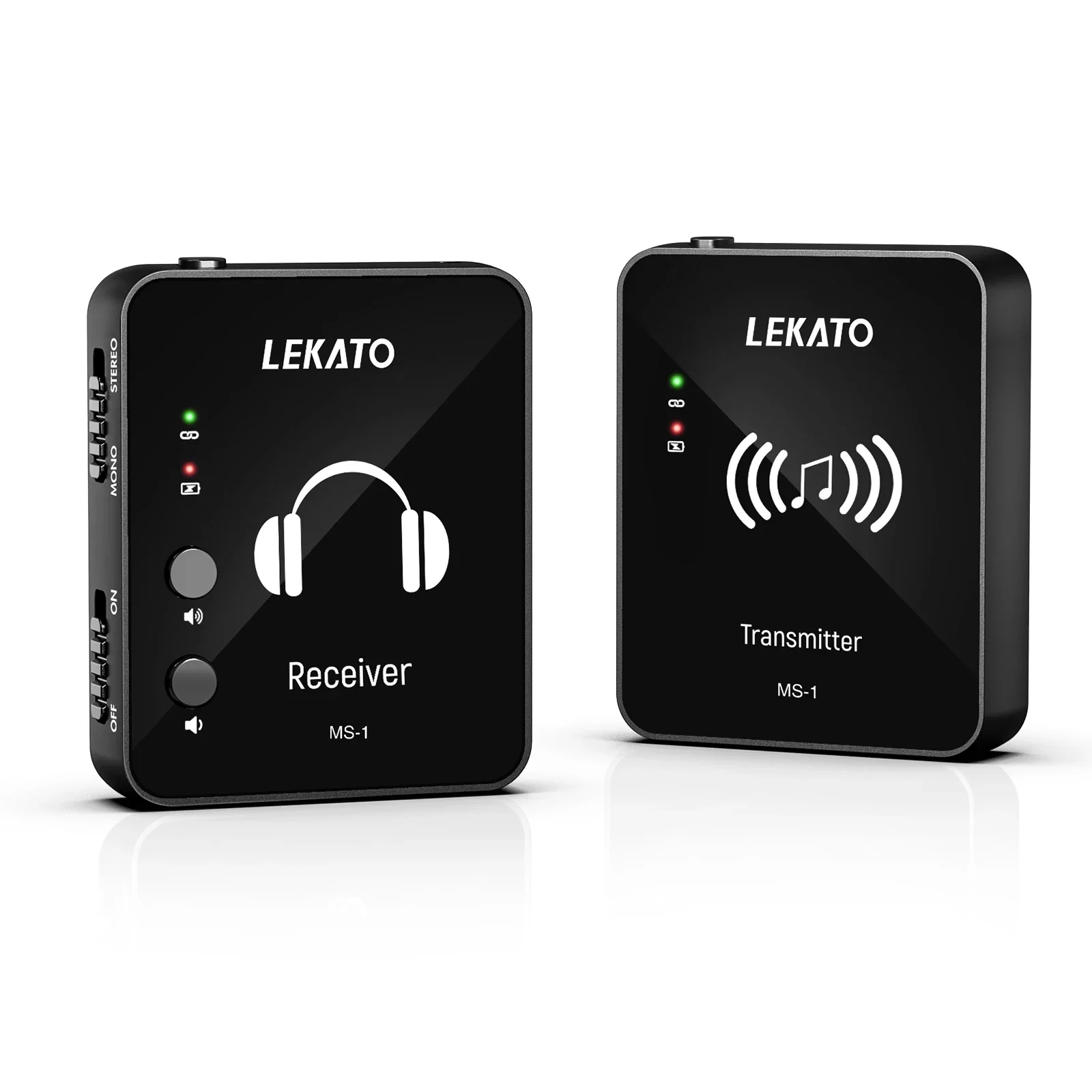 2025 New Budget Pro Wireless Ears Lekato M8 Wp-10 Stereo/mono Iem - Cuvave 2.4G Tx/rx System W/zero Lag