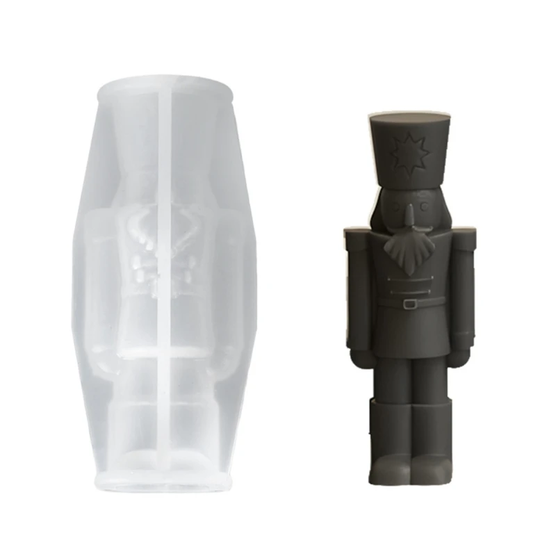 

C71D Flexible and Reusable Silicone Mold King Soldier Ornament Mold for Craft