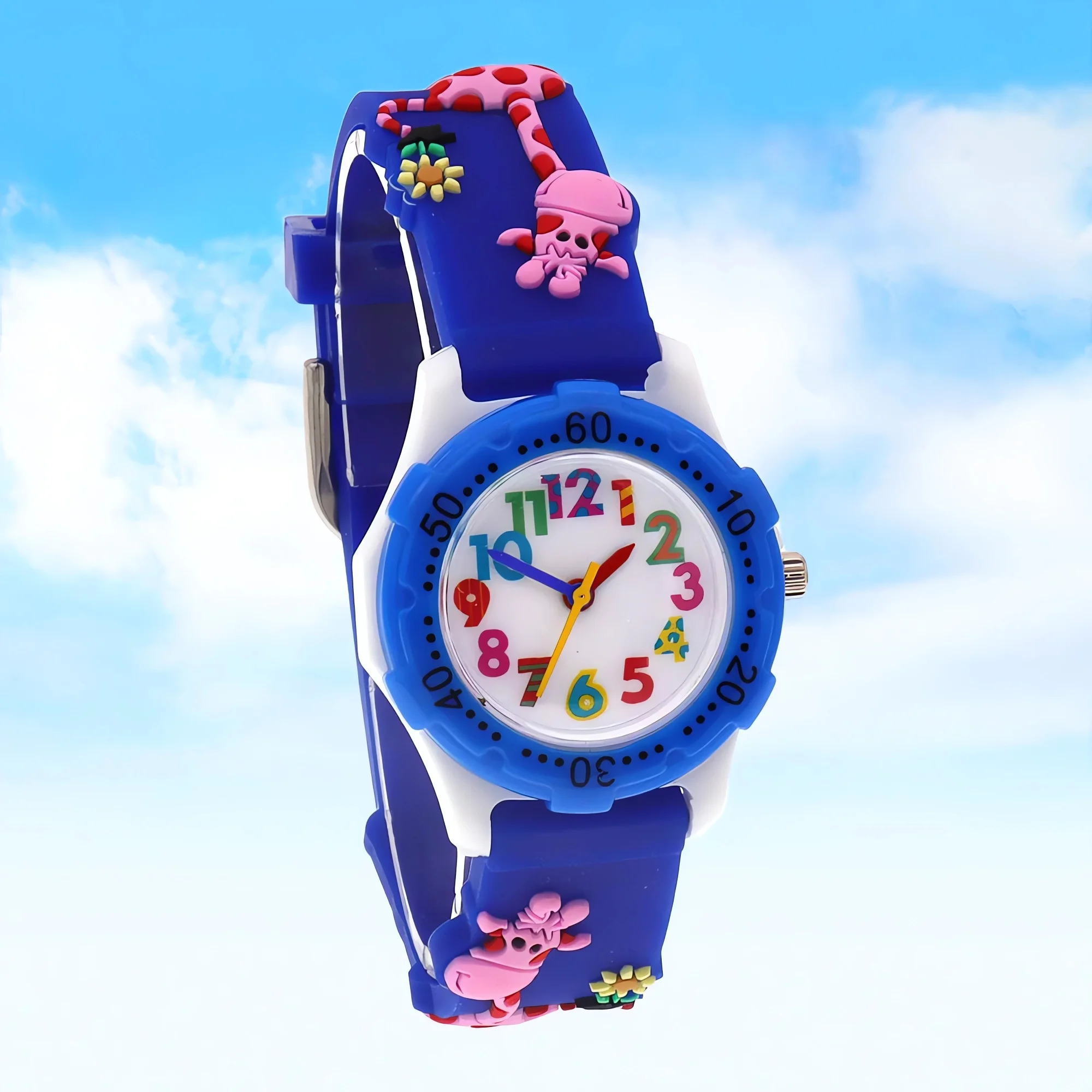 Stylish Kids Watch for Boys And Girls with Colorful Silicone Strap Children's Accessory Timepiece