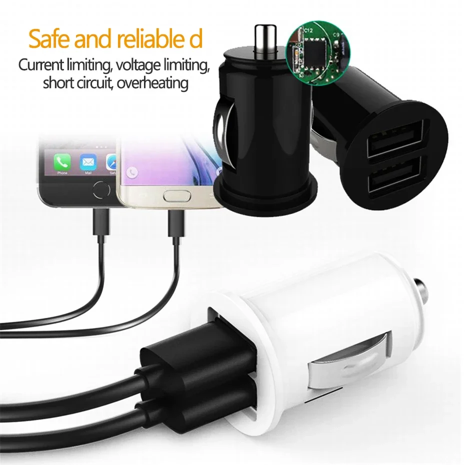 2.1A 5V Dual USB Griffin Car Charger 2-port Cigarette Lighter USB Power Adapter Adapter Charger For all Smartphones