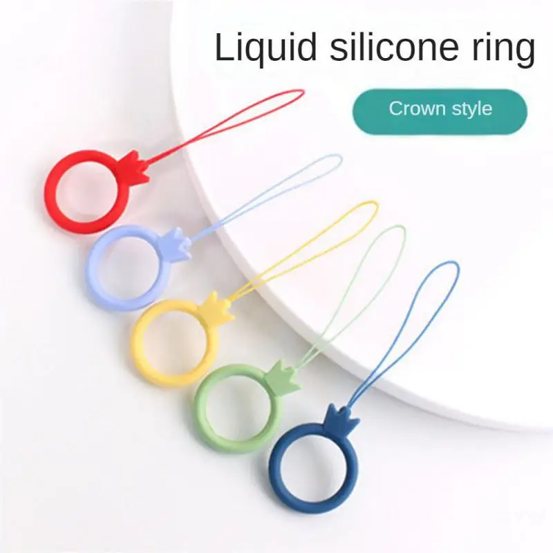 พวงกุญแจห่วงนิ่มแบบพกพาสายคล้องตัวการ์ตูนนุ่มสบายนุ่มซิลิก้าเจลยืดหยุ่นจี้มัลติฟังก์ชั่นหมีน้อย