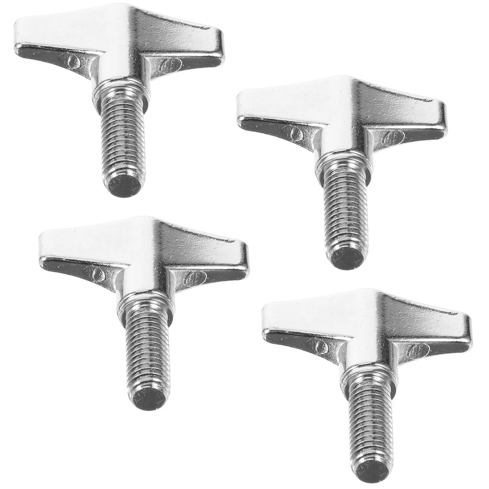 

4 Pcs Jazz Drum Stand Top Wire Cymbal Hand Button Butterfly Screw Knob 4-piece Set Kit Accessories Wing Tools Nut