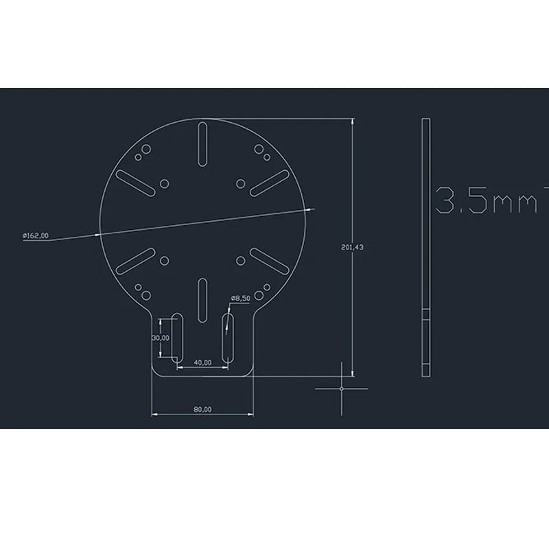 For Aura low-frequency vibrator mounting plate Bass Shaker body vibration Dayton Mount Plate