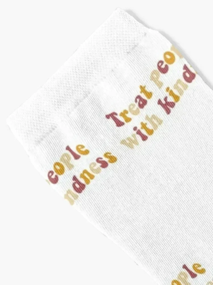 Treat people with kindness- golden theme Socks New year's hiphop Boy Socks Women's