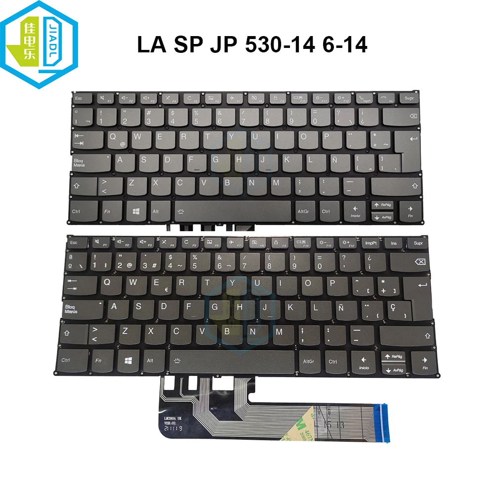 Japanese Latin Spanish Keyboard Backlight For Lenovo Flex 6-14ARR 6-14IKB FLEX-14IWL Yoga C340-14API 14IML 530-14ARR 14IKB PD4SB