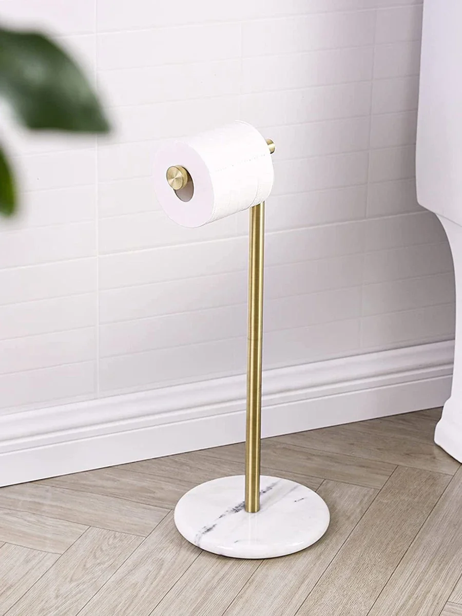 Toilet tissue holder light luxury high-end vertical floor bathroom creative toilet paper holder