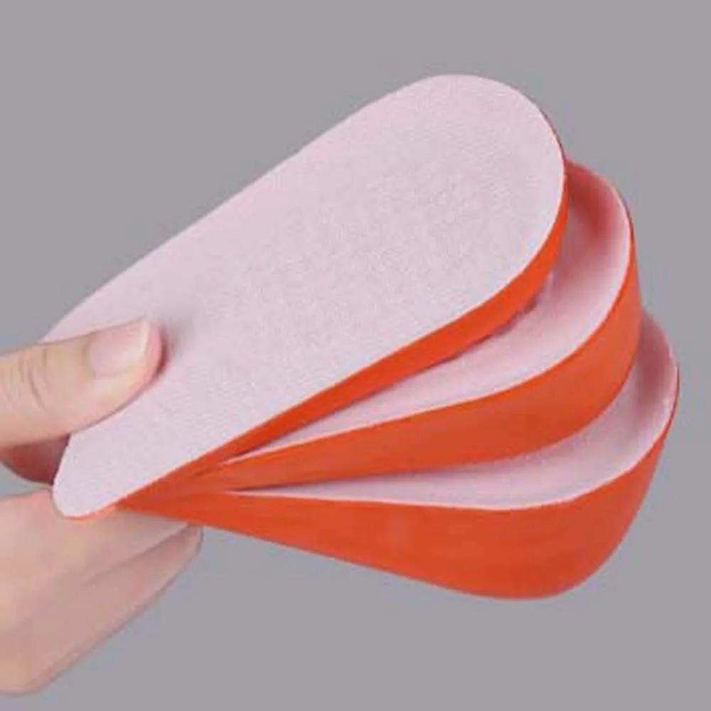 Pad Orthopedic Insoles Shock Absorption Elevating Half Cushion Heighten Shoes Pads Increase Height Insoles Heel Lifting Inserts