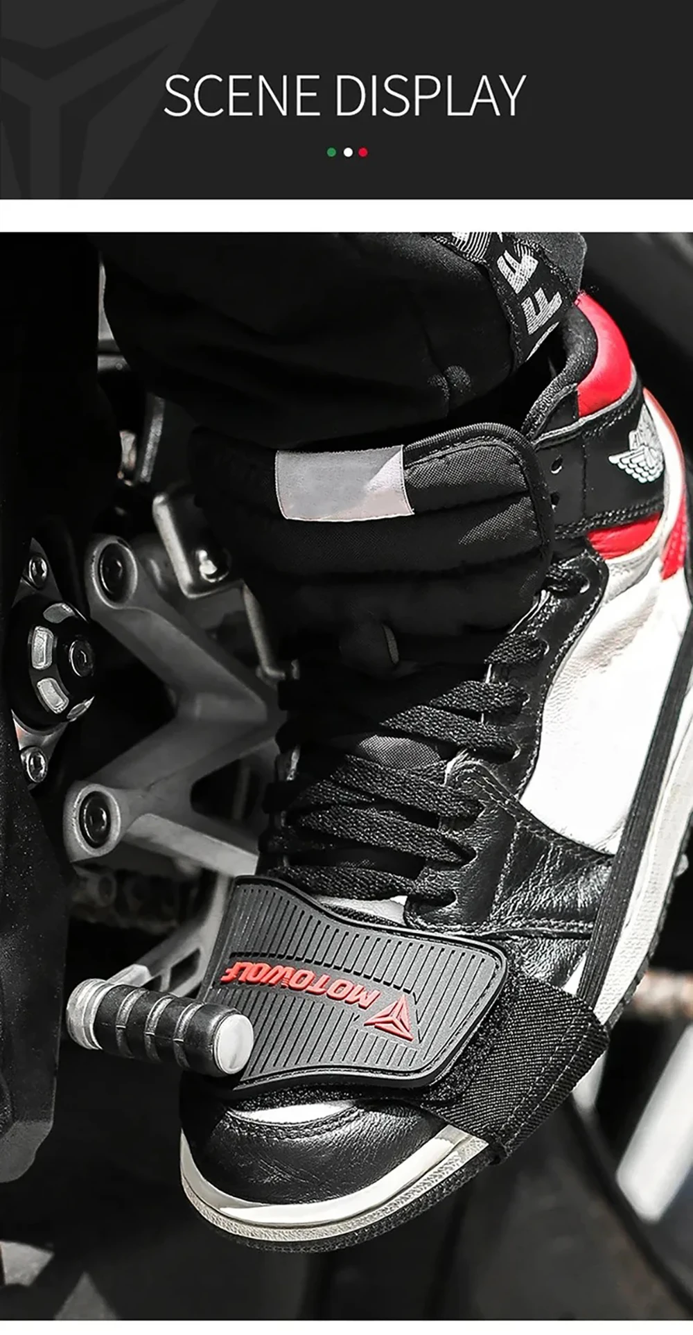 Verstellbarer Motorrad-Schalthebel-Schutz, Rutschfester Getriebeschuhschutz, Moto-Stiefel-Schalterschutz Zubehör – Detail 7