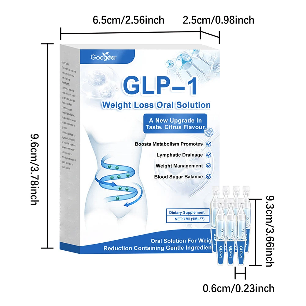 GLP-1 فقدان الوزن عن طريق الفم حلول GLP-1 قطرات سائلة للترقية النحيفة النحافة التي تعزز نكهة التمثيل الغذائي لإدارة الوزن