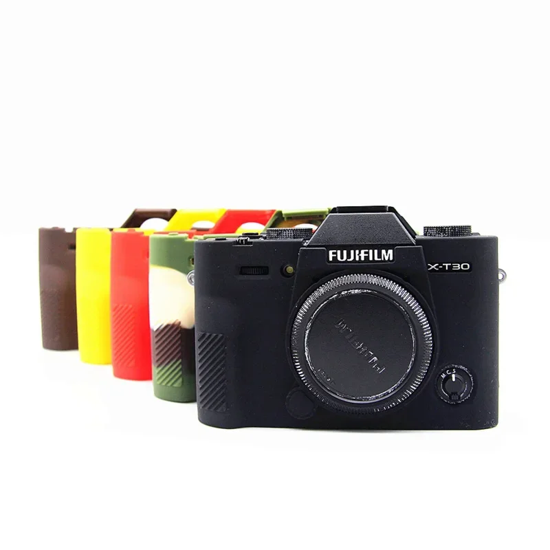 Dla Fujifilm Fuji X-T30 II xt30 xt30ii torba na aparat bezlusterkowy miękkiego silikonu gumowa obudowa rama pokrywy pokrowiec ochronny ze skóry