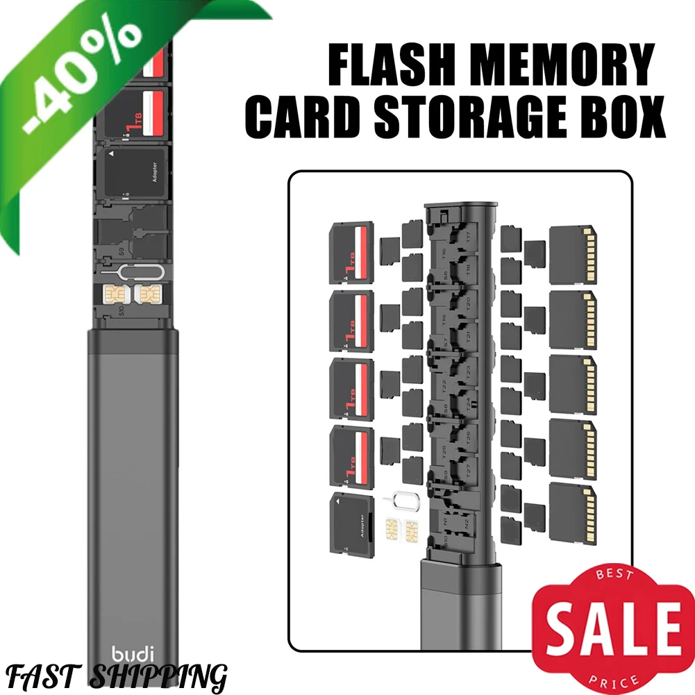 

Всплывающий дизайн, 30-слотовый чехол для карты памяти, противоударный кошелек для 27 карт Micro SD SDXC SDHC TF и 6 карт/Micro SDHC/Micro