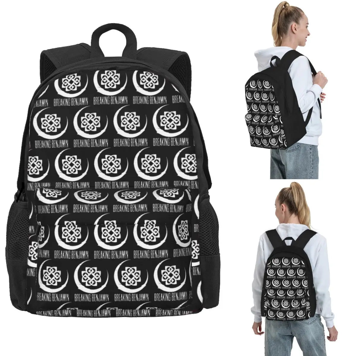 Mochila Breaking Benjamin, oferta imperdível, mochila escolar de grande capacidade para crianças, bolsa escolar, bolsas de ombro para homens e mulheres