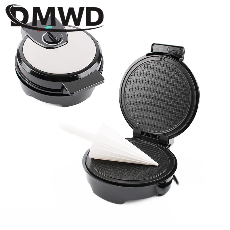 Máquina eléctrica para hacer rollos de huevos crujientes, máquina de conos de helado, tortilla, sándwich, molde de hierro, molde para hornear crepé, gofres, tortitas, pastel, parrilla para freír