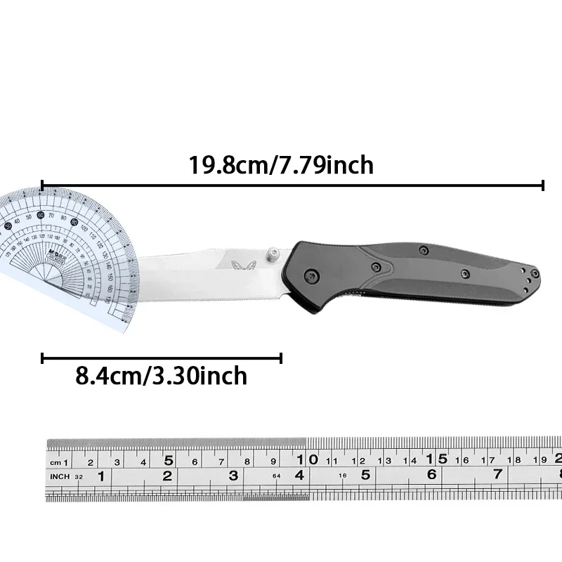 Folding BM 940 Carbon Fiber EDC Knife D2 Blade Nylon Fiber Handle Pocket Outdoor Hiking Camping Fishing Cutting Knife Gifts Tool