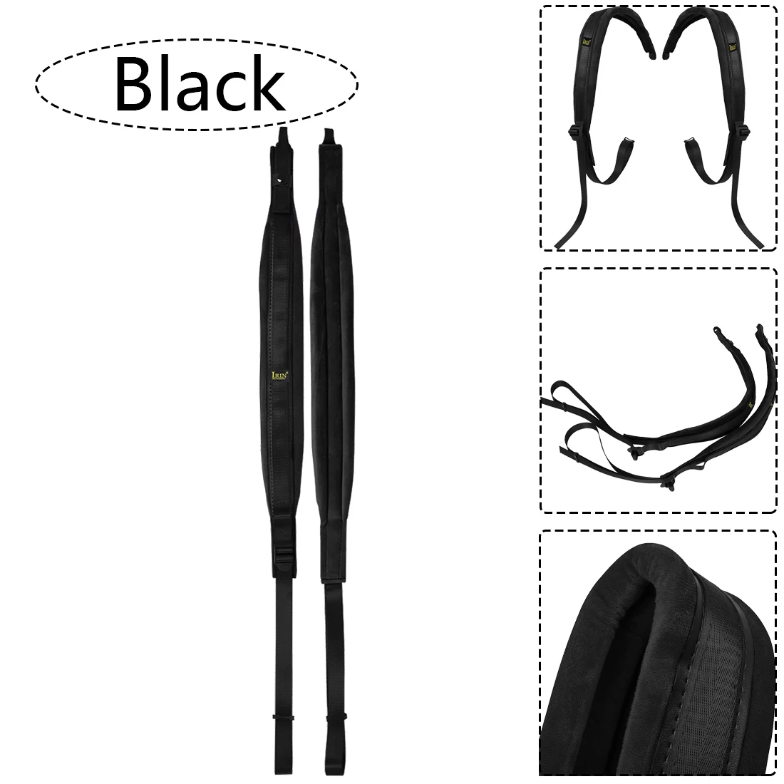 Irin 16-100 Bass Akkordeon Gurt verstellbar profession elle universelle Doppels ch ulter gurte Nylon Akkordeon Accessoires Teile – Detail 1