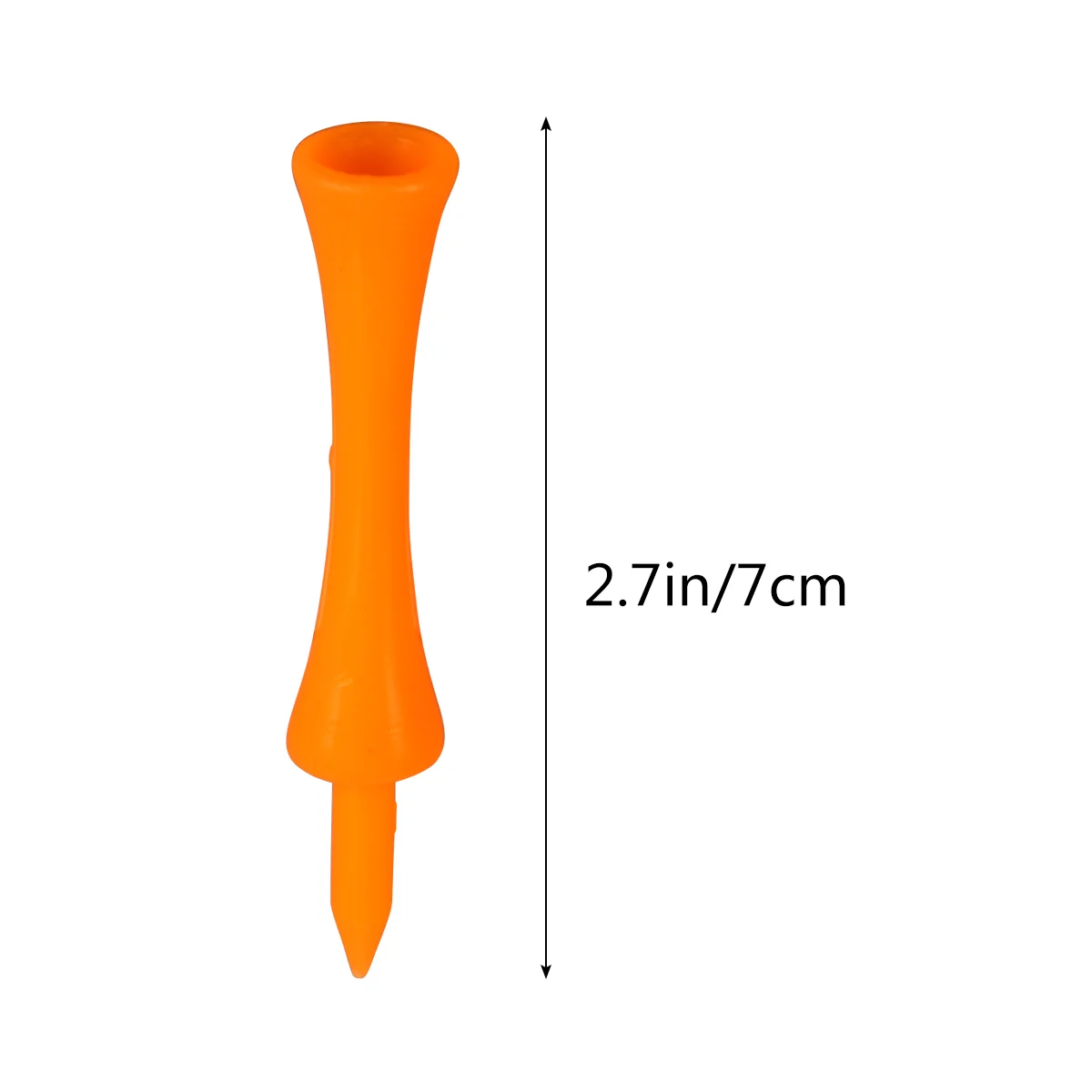 50pcs 70mm Large Castle Tees (Orange) Plastic tee 70mm tee tees 70mm